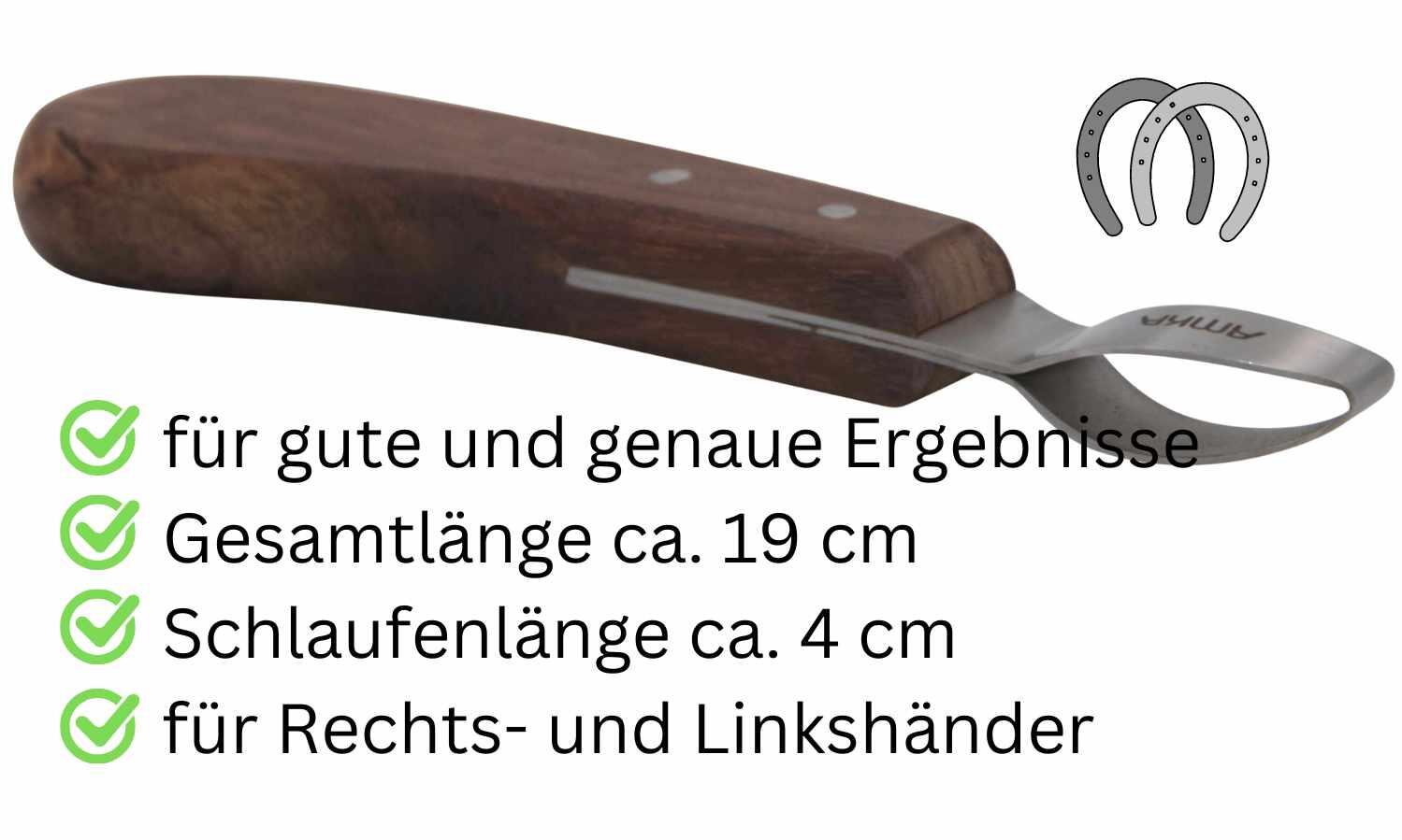 AMKA PRO Schlaufen Hufmesser 3/4