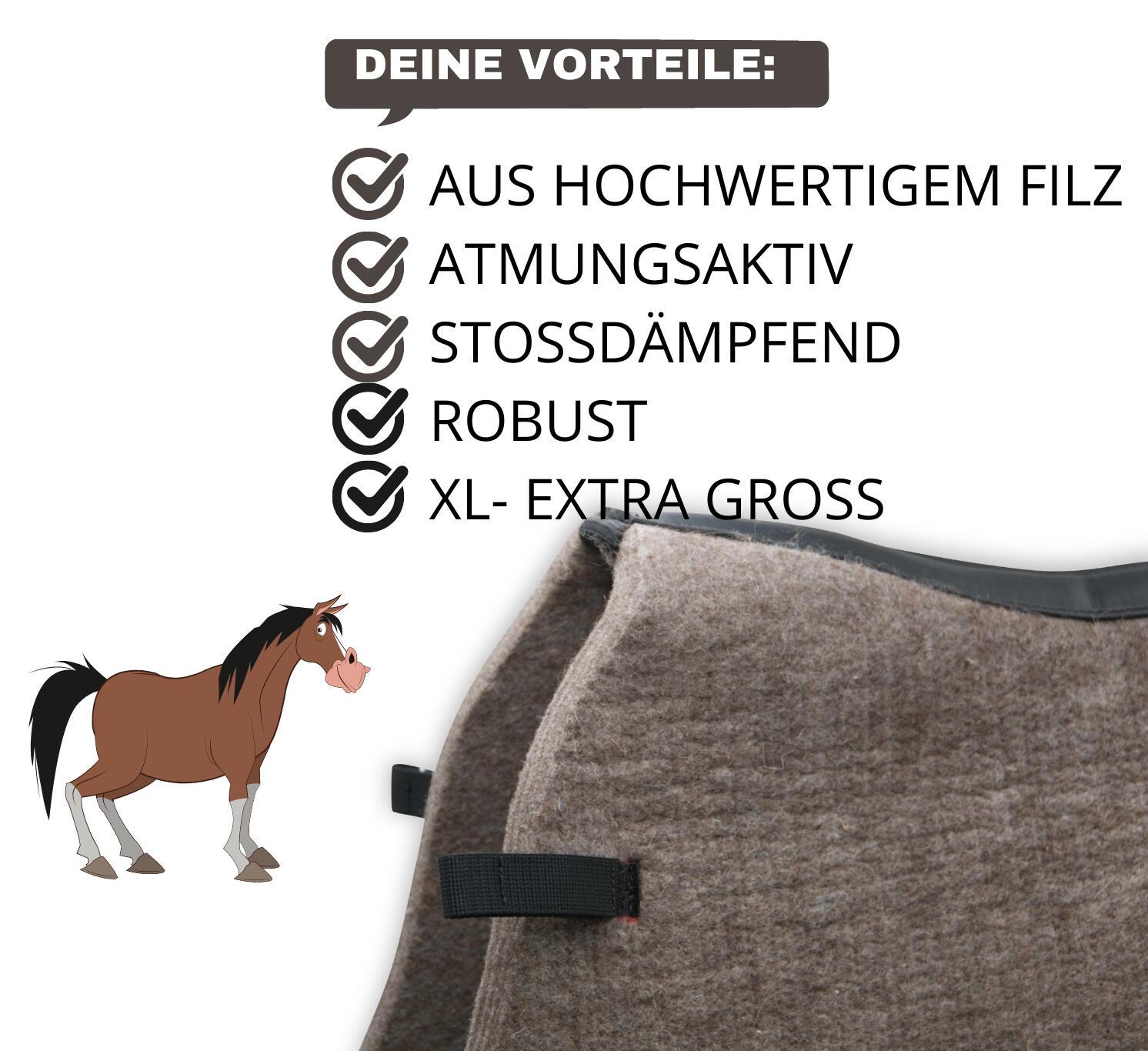 AMKA Filz Schabracke 2/4