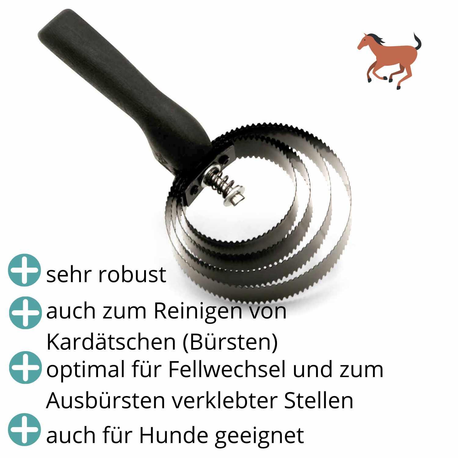AMKA Spiralstriegel 2/4