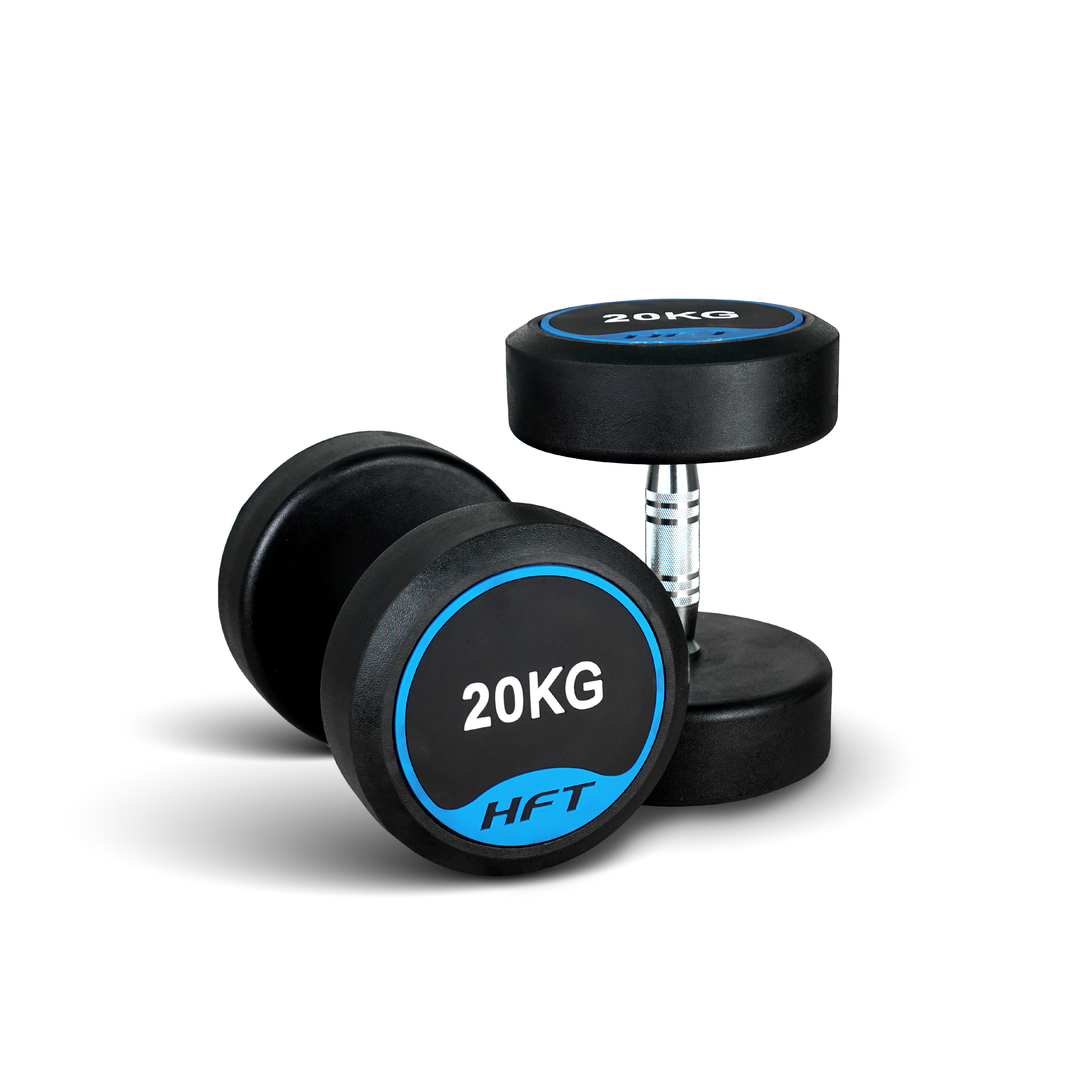 HFT Round Dumbbells 20 kg  1 Pair - Homefittools