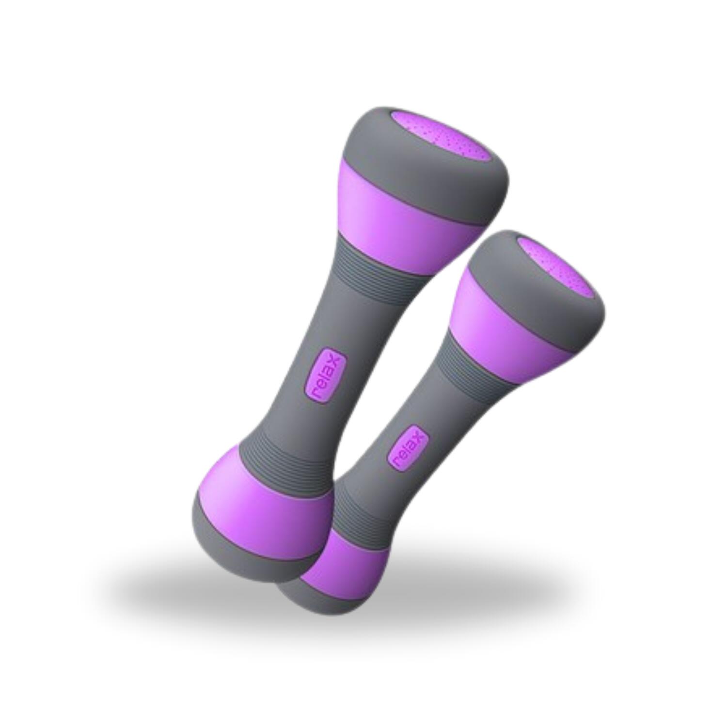Adjustable Dumbbells GX2 1-2 kg 1 Pair Purple - Homefittools