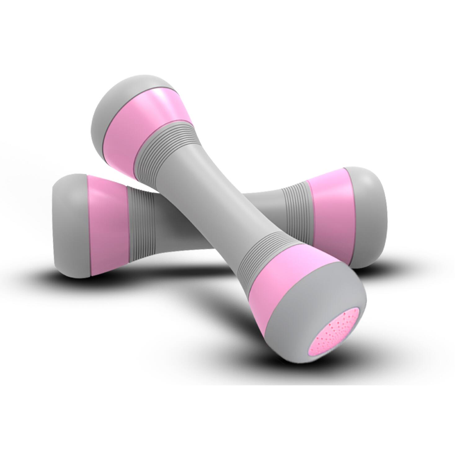 Adjustable Dumbbells GX2 1-2 kg 1 pair Pink - Homefittools