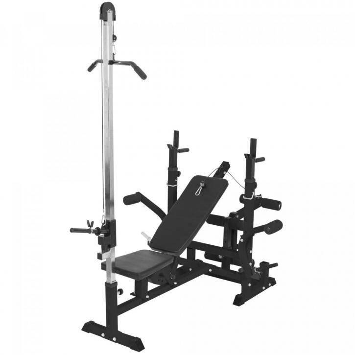 Second Hand - Banca multifunctionala fitness cu scripete negra - Ca nou