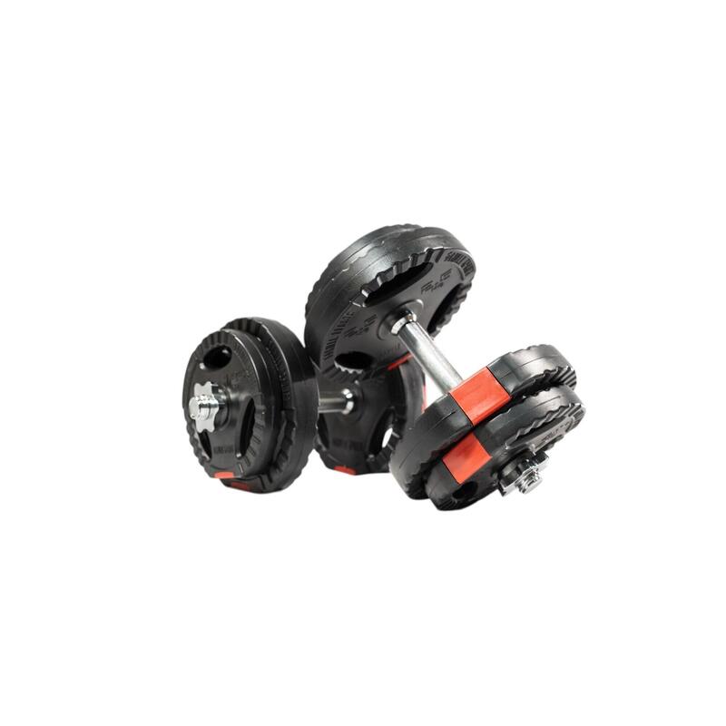 Second Hand - Set gantere reglabile din ciment cu prindere 20KG - Ca nou