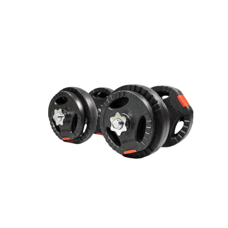Second Hand - Set gantere reglabile din ciment cu prindere 20KG - Ca nou