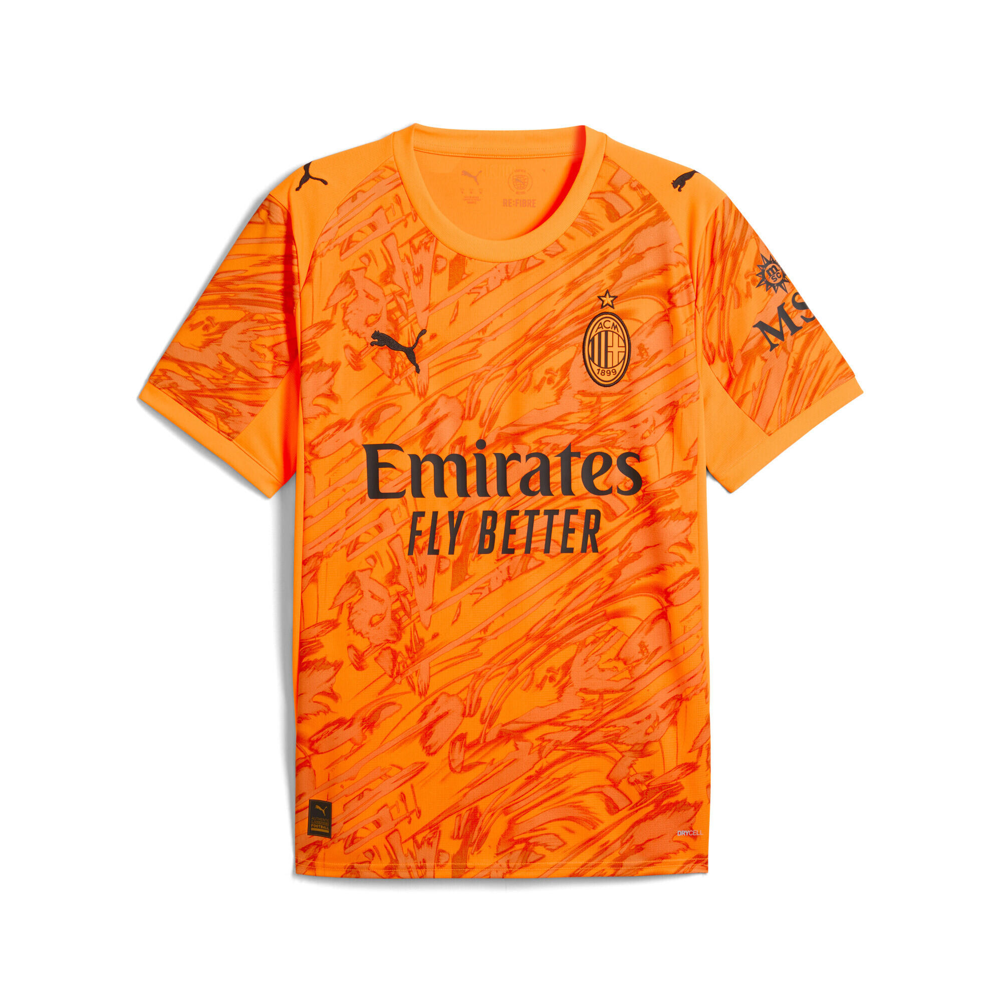 PUMA Maglia da portiere AC Milan 25/26 da uomo PUMA Heat Fire Black Orange