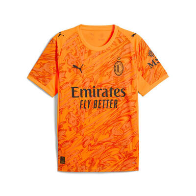 Maglia da portiere AC Milan 25/26 da uomo PUMA Heat Fire Black Orange