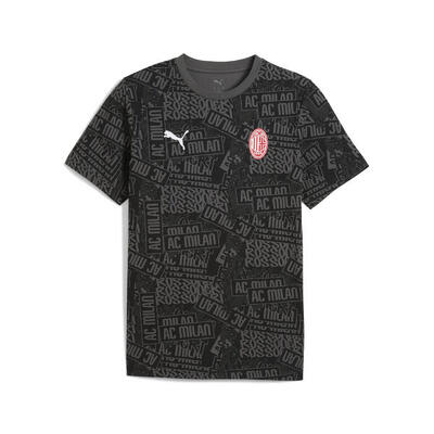 Ac milan ftblculture t-shirt met all-over-print voor heren puma