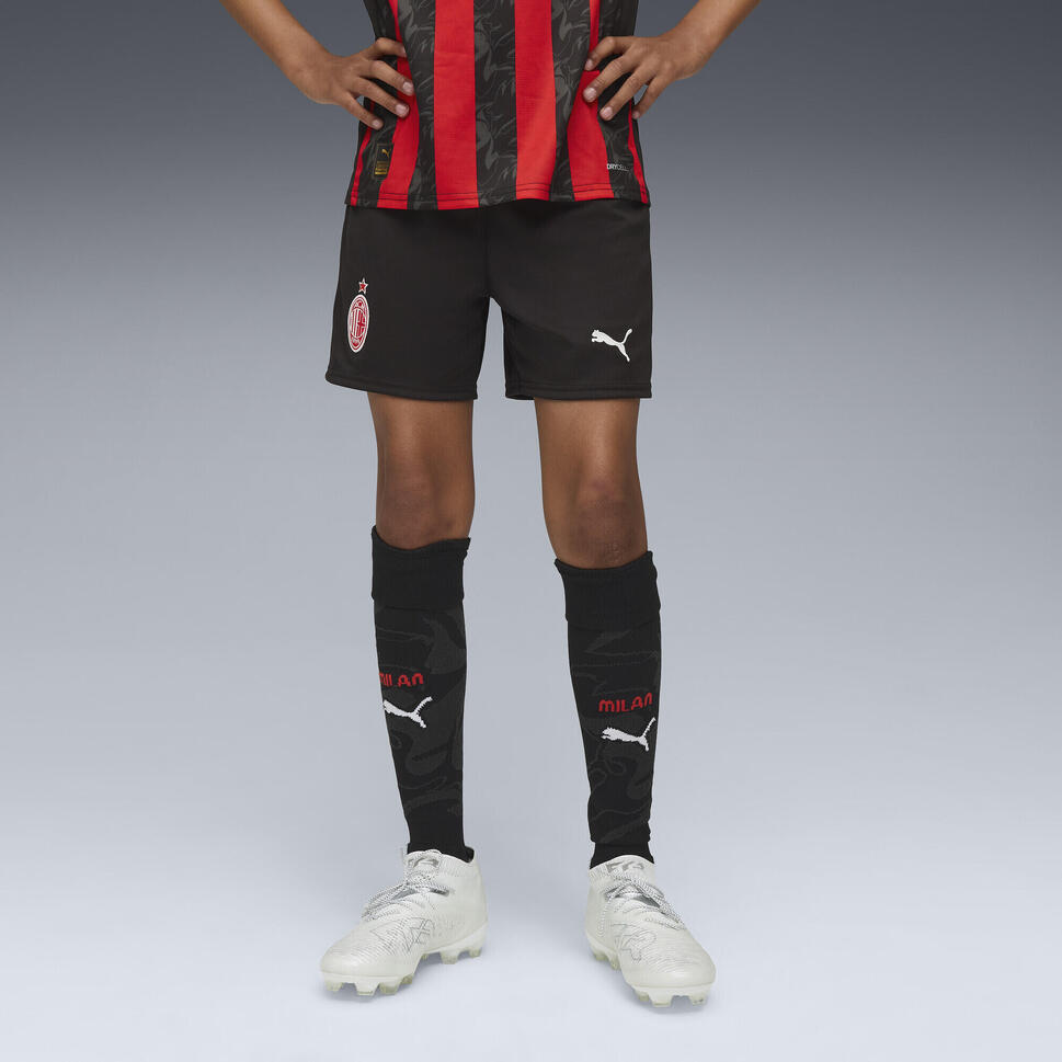 Młodzieżowe szorty AC Milan 25/26 PUMA Black For All Time Red