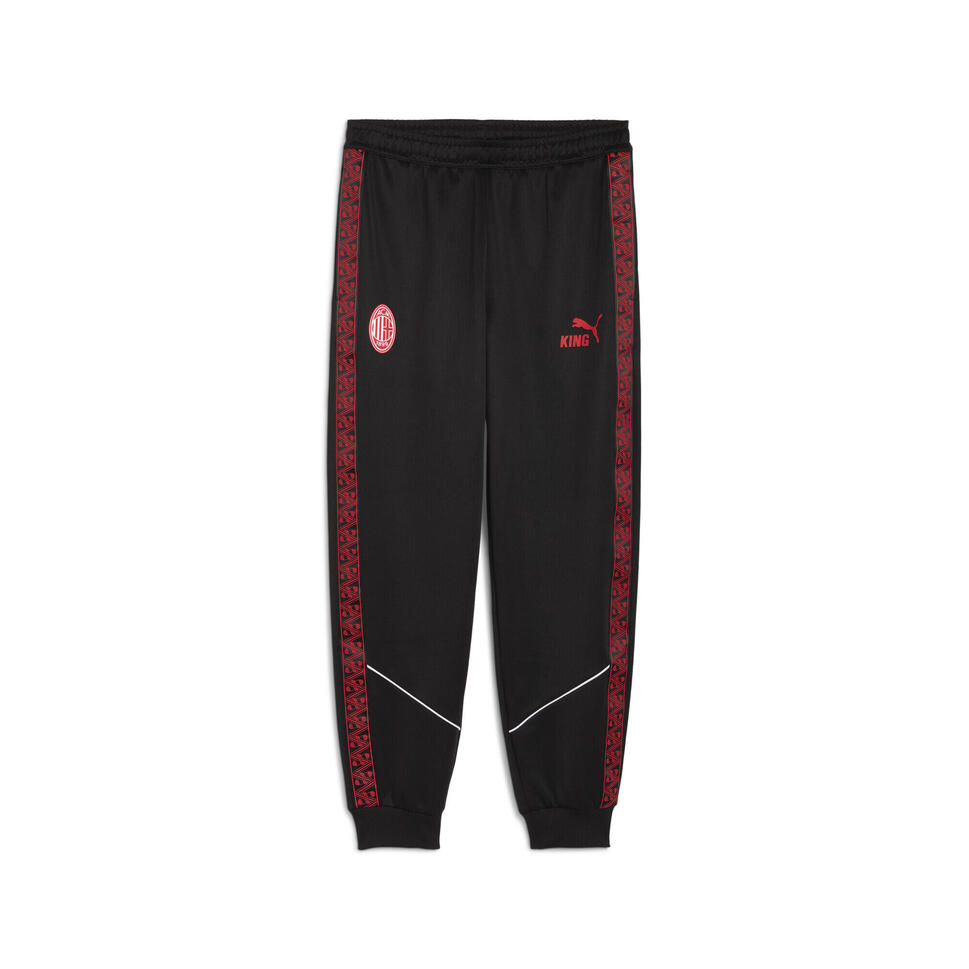 Męskie spodnie AC Milan KING Anthem PUMA Black For All Time Red