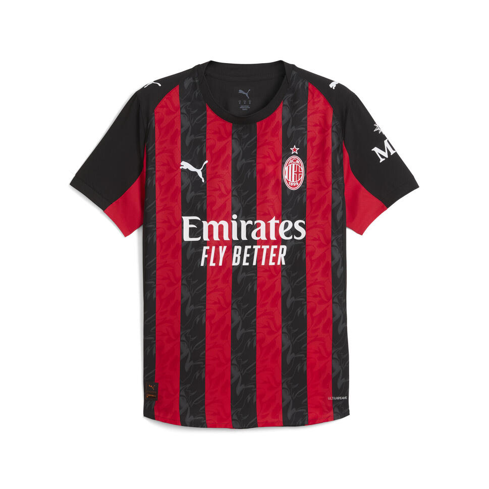 Męska autentyczna koszulka domowa AC Milan 25/26 PUMA For All Time Red Black