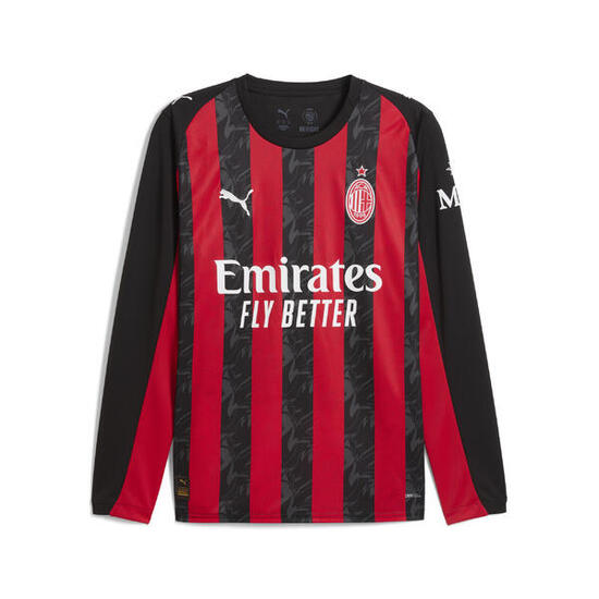 Męska koszulka domowa z długim rękawem AC Milan 25/26 PUMA