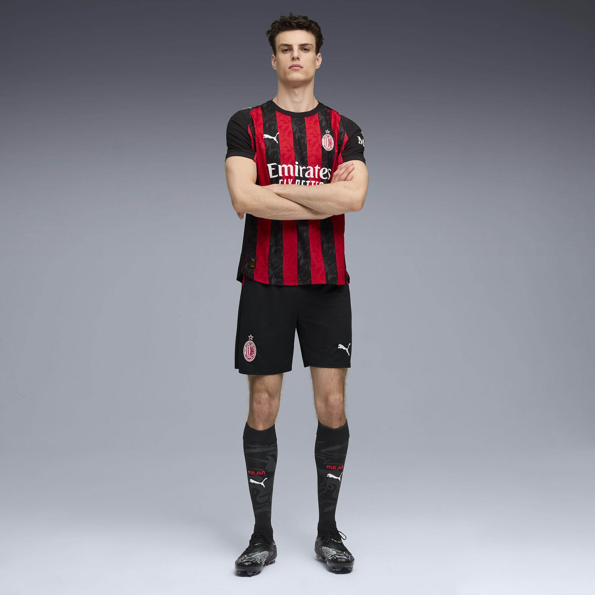 Męska autentyczna koszulka domowa AC Milan 25/26 PUMA 4/7