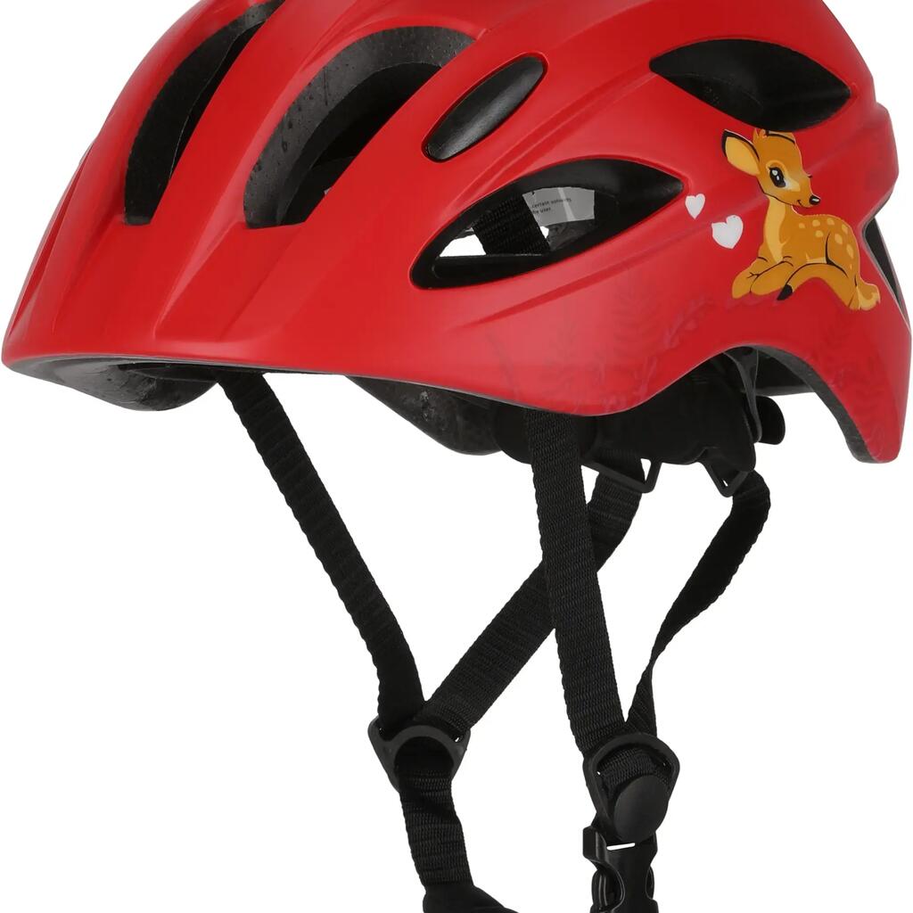 Bicycle Helmet for kids 6-12 years | Cute Red | Crazy Safety | EN1078 Certified