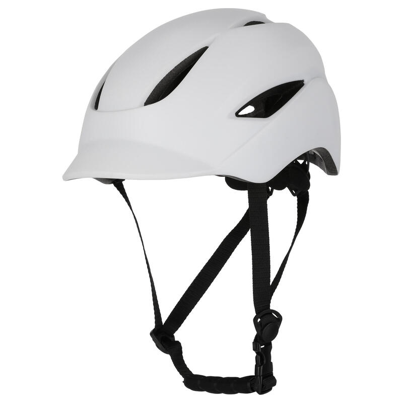 Capacete urbano | Luz recarregável USB | Branco Mate (L) | EN1078 Certificado