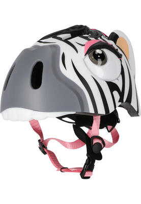 Fietshelm voor kinderen | witte zebra | crazy safety | en1078 gecertificeerd