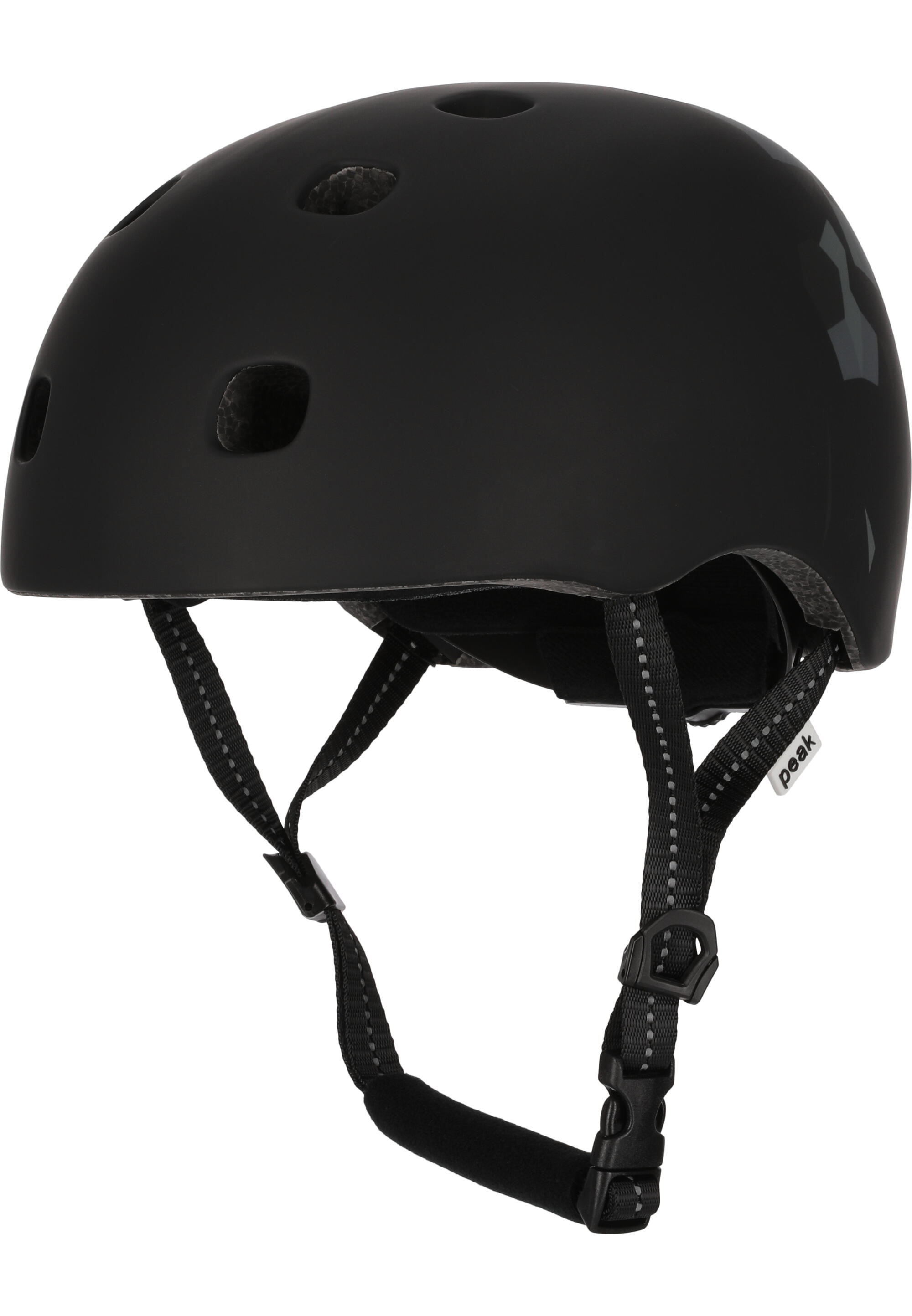 CRAZY SAFETY Skater Fietshelm Tieners & Volwassenen| Zwarte Blokken M/L|EN1078 Gecertificeerd