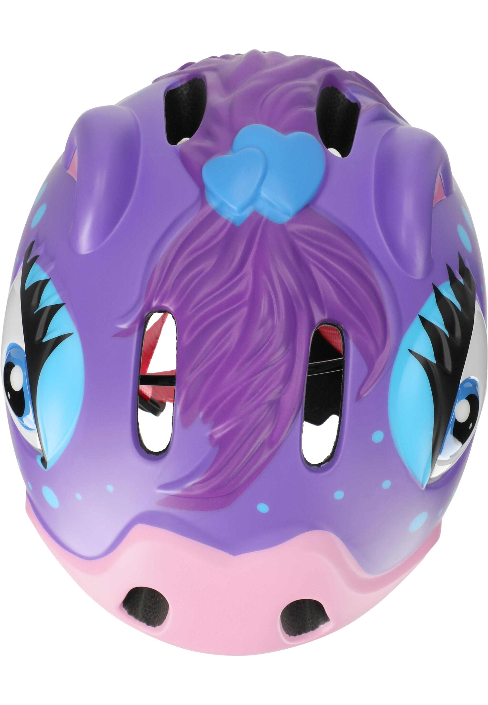 Kask Rowerowy dla dzieci | Fioletowy Pony | Crazy Safety | Certyfikowany 4/16