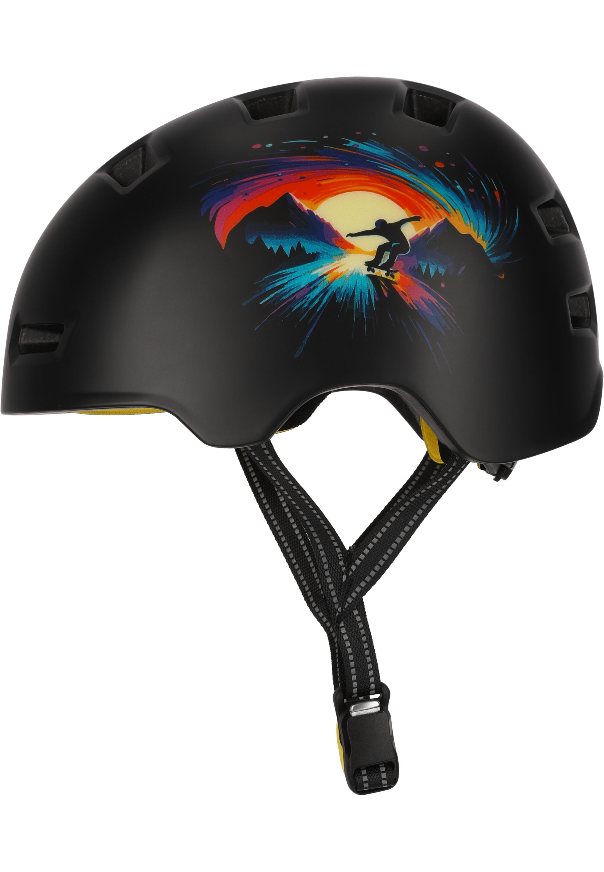 Skater- en fietshelm | Zwart Skaten L (57-61 cm) | EN1078 gecertificeerd 3/6
