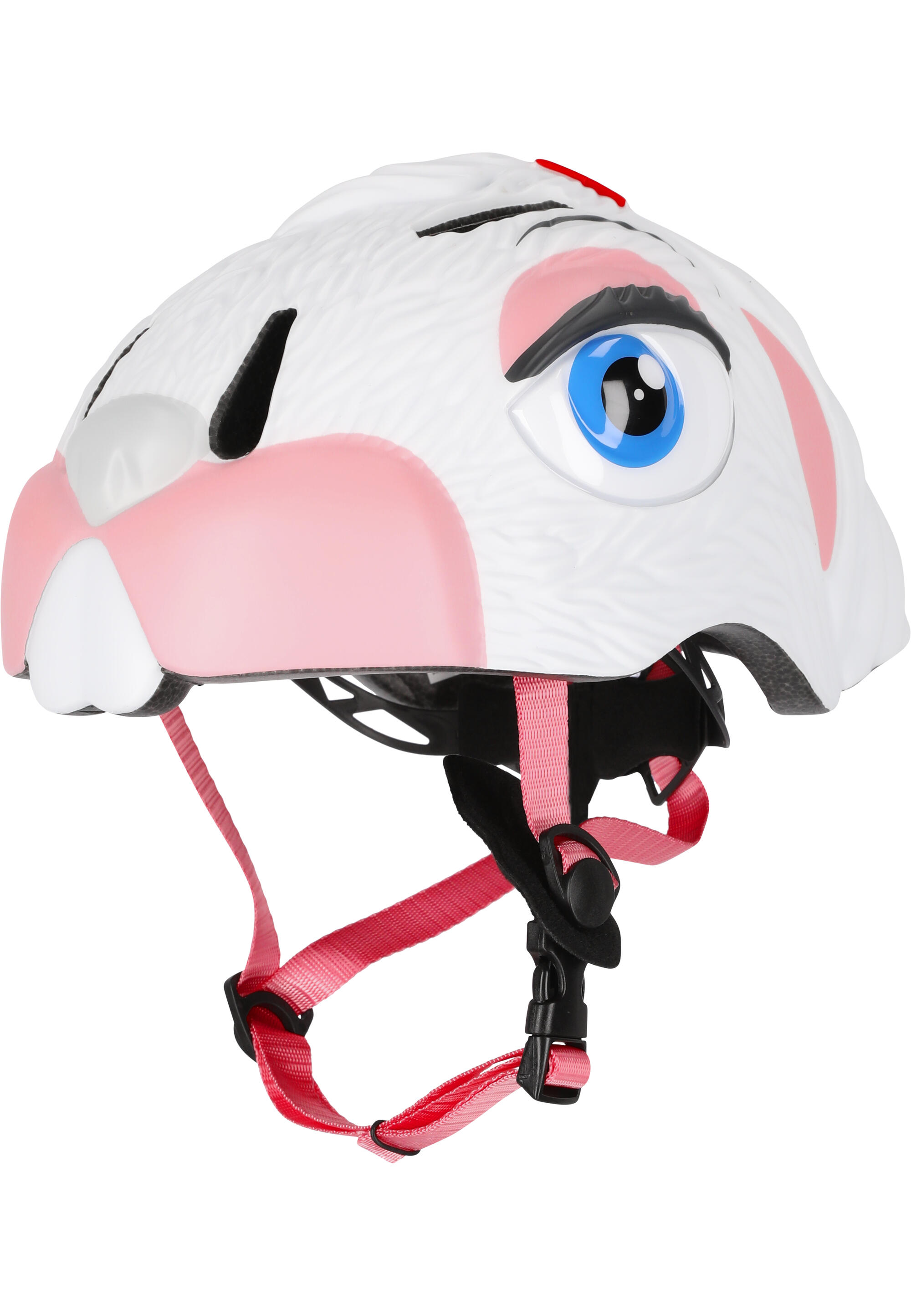 CRAZY SAFETY Casco da Bici per Bambini | Coniglio Bianco | Crazy Safety | Omologato EN 1078