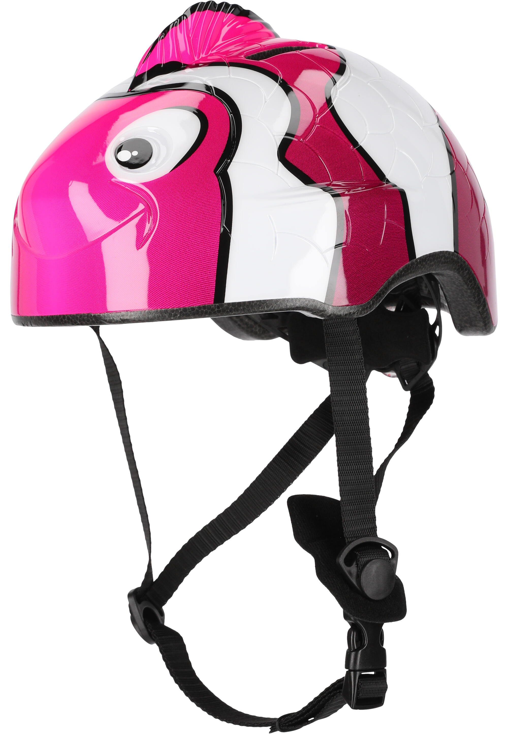 CRAZY SAFETY Bicycle Helmet for kids | Pink Clown Fish | Crazy Safety | EN 1078 Certified