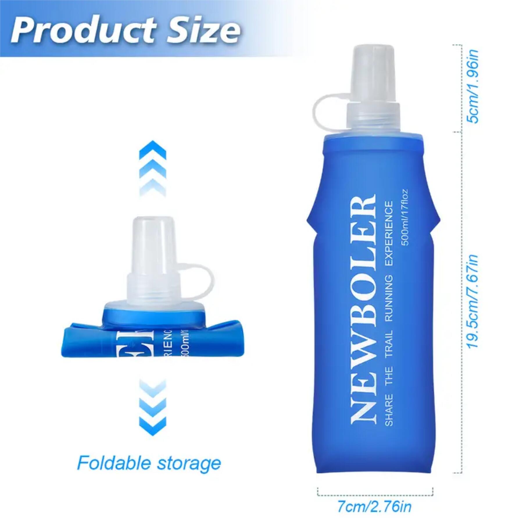 Flasche Faltbar aus TPU Material Wasserflasche 500 ml Trinkflasche 3/6