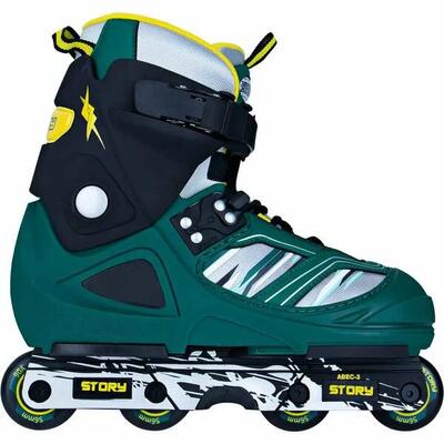 Story aggressive inline skates green