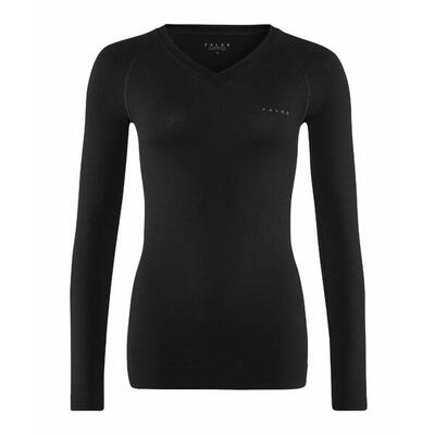 Dames-t-shirt met lange mouwen falke wool-tech light
