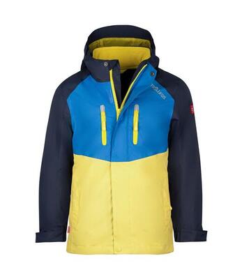 Kinder 3in1 Jacke Bryggen Waldgrün/Marineblau