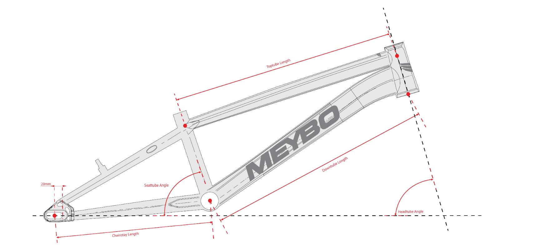 BMX Meybo Patron 2025 - Rood/Zwart/Wit - Pro 22.5" 5/5