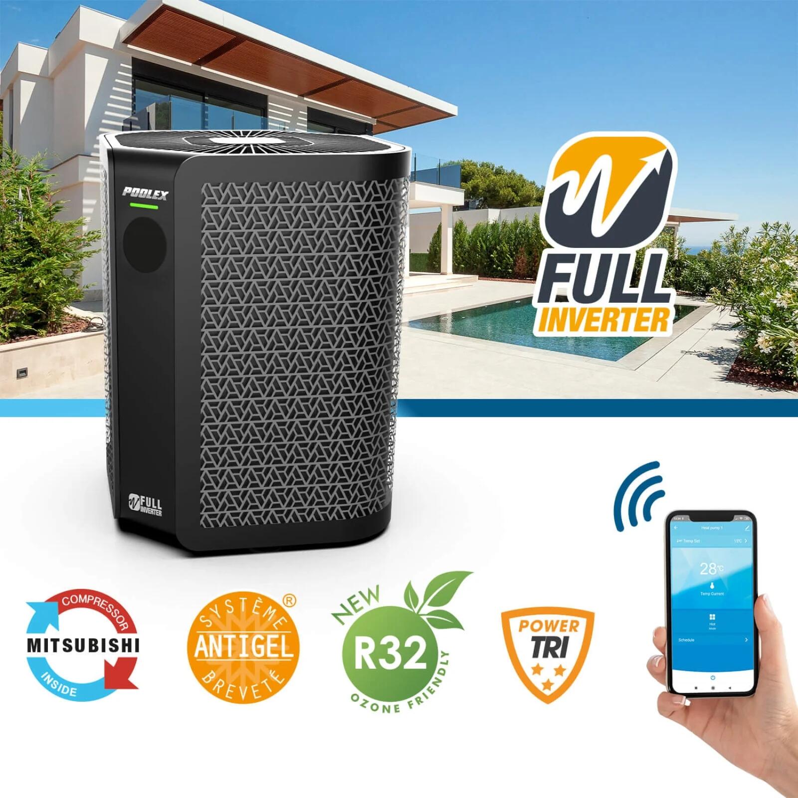 Poolex Silverline Top 200 - Pompa di calore per piscine da 90-120 m2 4/7