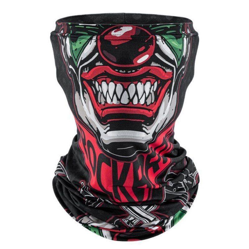 ROCKBROS Balaclava Multifuncional ROCKBROS Crânio - Preto e Vermelho