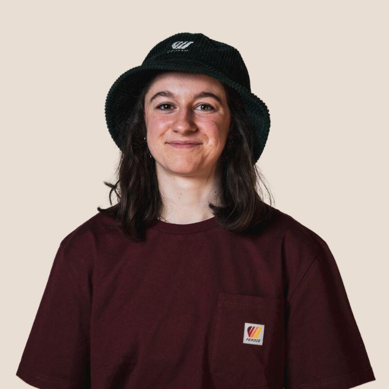 Camiseta de algodón orgánico – Burdeos 3/4