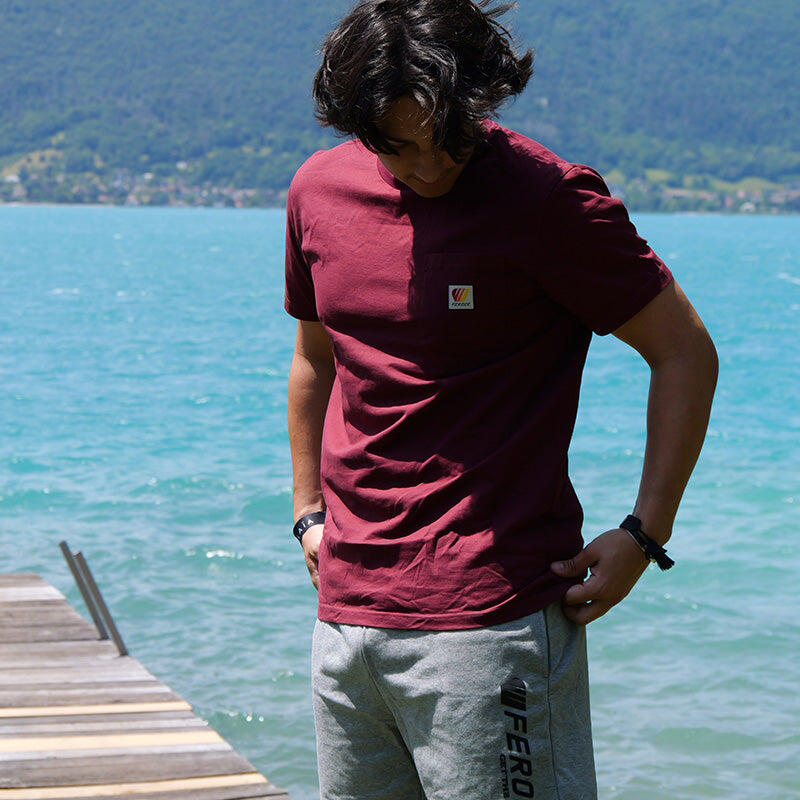 Camiseta de algodón orgánico – Burdeos 4/4