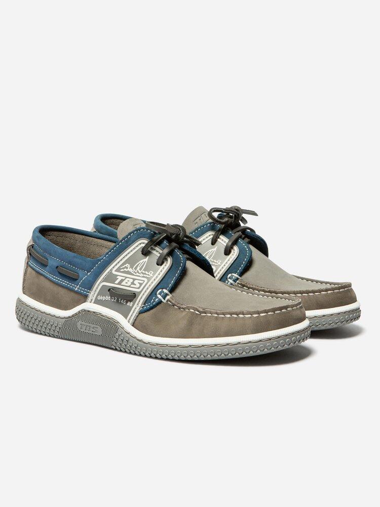 Chaussures bateau Homme - GLOBEK Gris 2/5