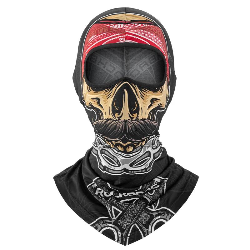 ROCKBROS Balaclava Multifuncional ROCKBROS com padrão de Crânio