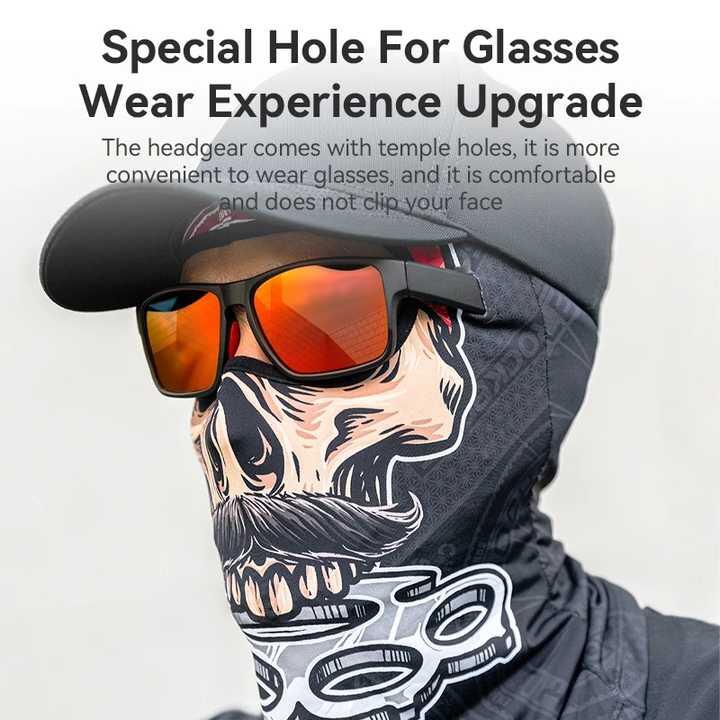 ROCKBROS Multifunktions-Sturmhaube mit Totenkopfmuster 4/4