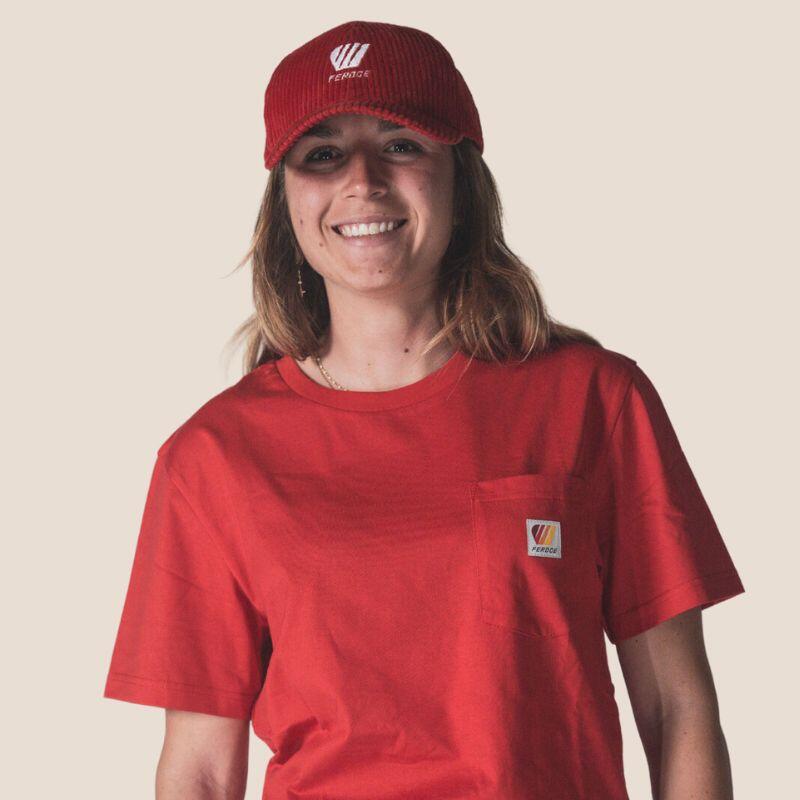T-shirt van biologisch katoen – Rood 4/4