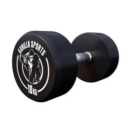 HALTÈRE MONOBLOC ROND | MUSCULATION | 2 X 10 KG