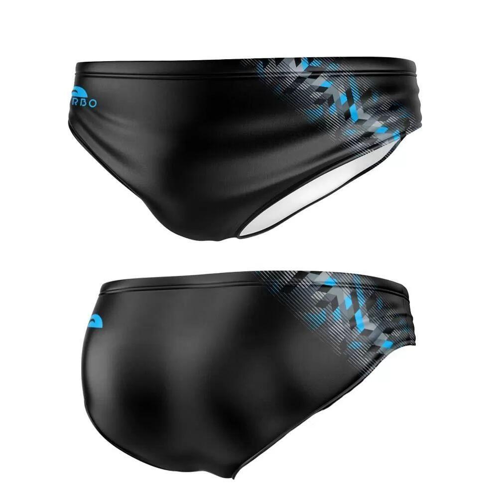 Bañador Swimsuit Natación Cossi Hombre Negro natación Hombre Azul Turbo 2/3