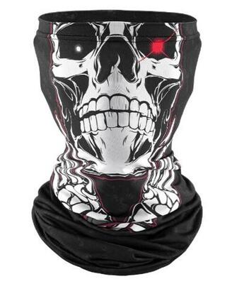 Rockbros multifunctionele balaclava schedel - zwart