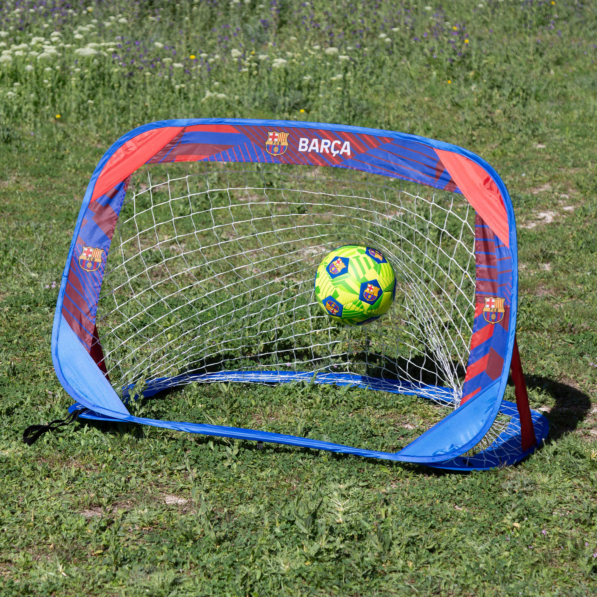 FC Barcelona Conjunto de 2 gols de futebol pop-up do 3/7
