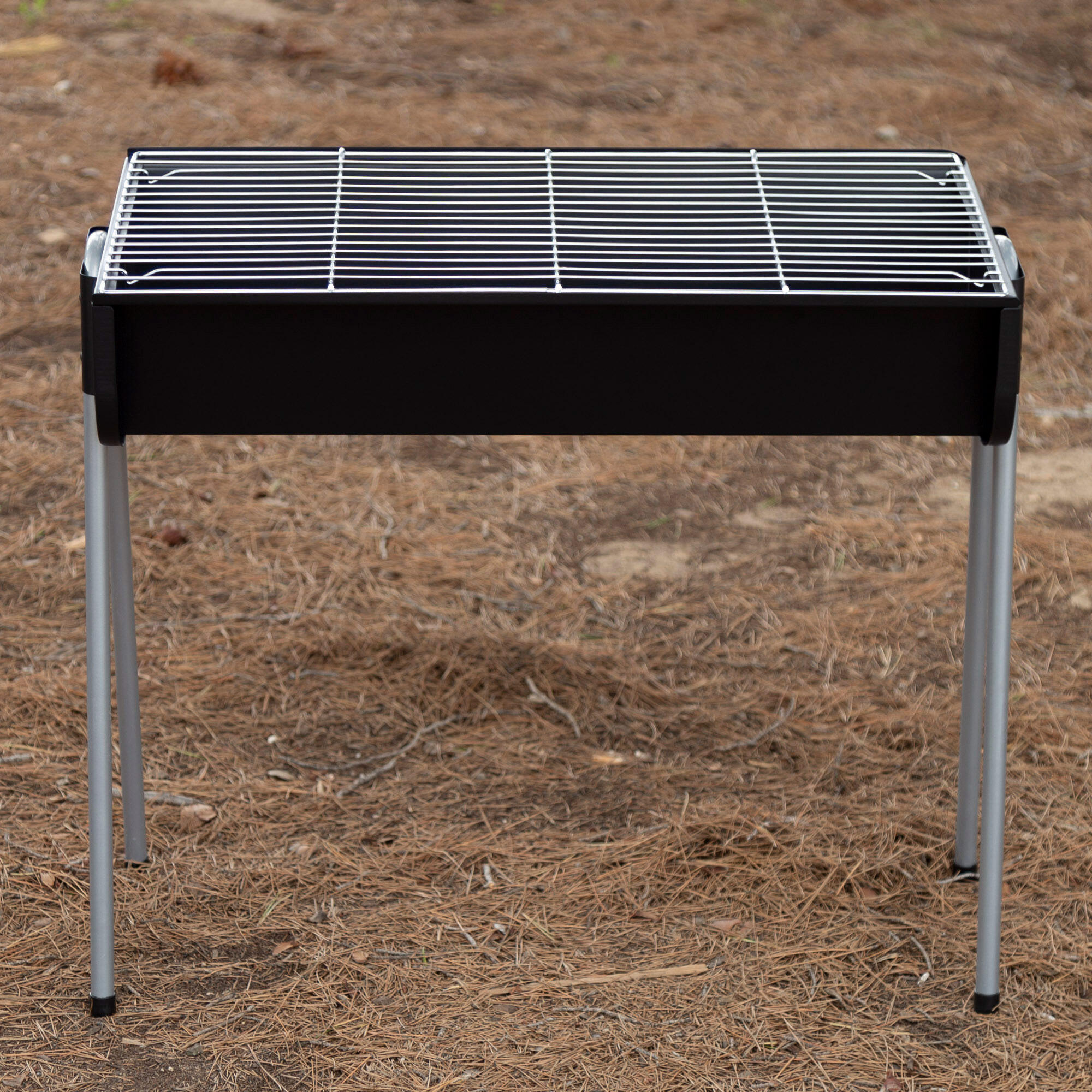 Aktive Barbacoa de carbón de acero (60x30x55 cm) con patas fijas 6/7