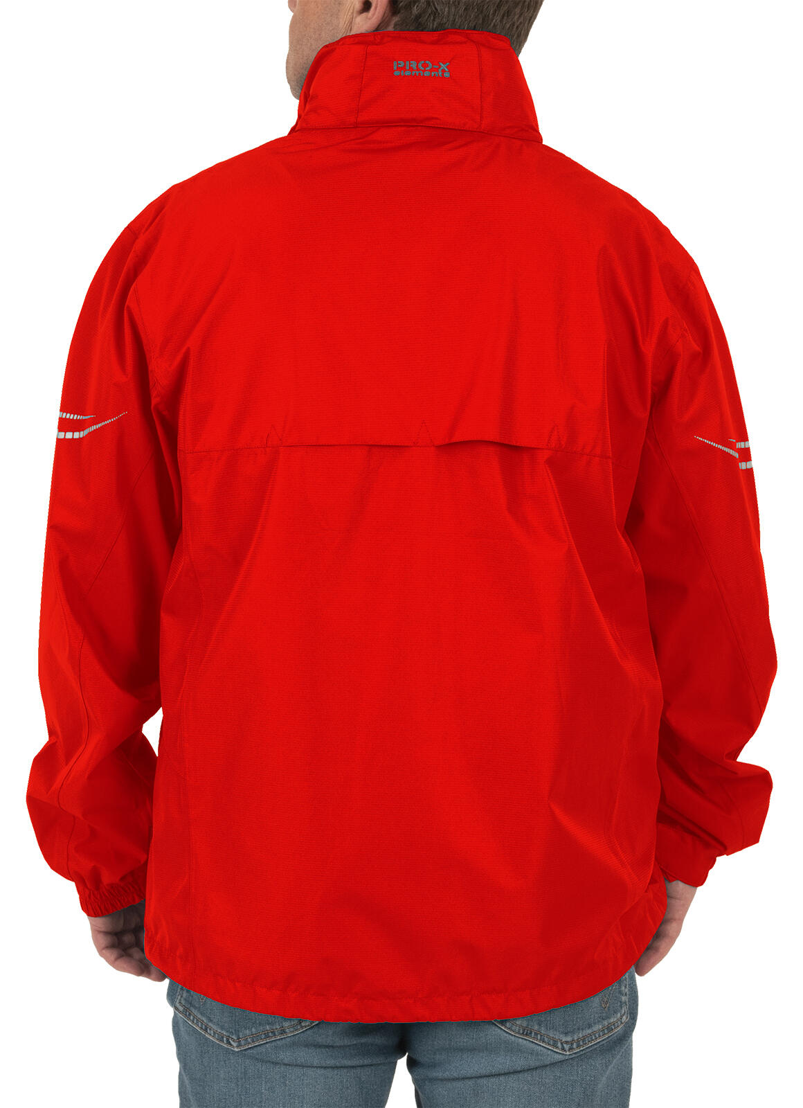 Heren functionele jas WALLIS lava-rood 4/5