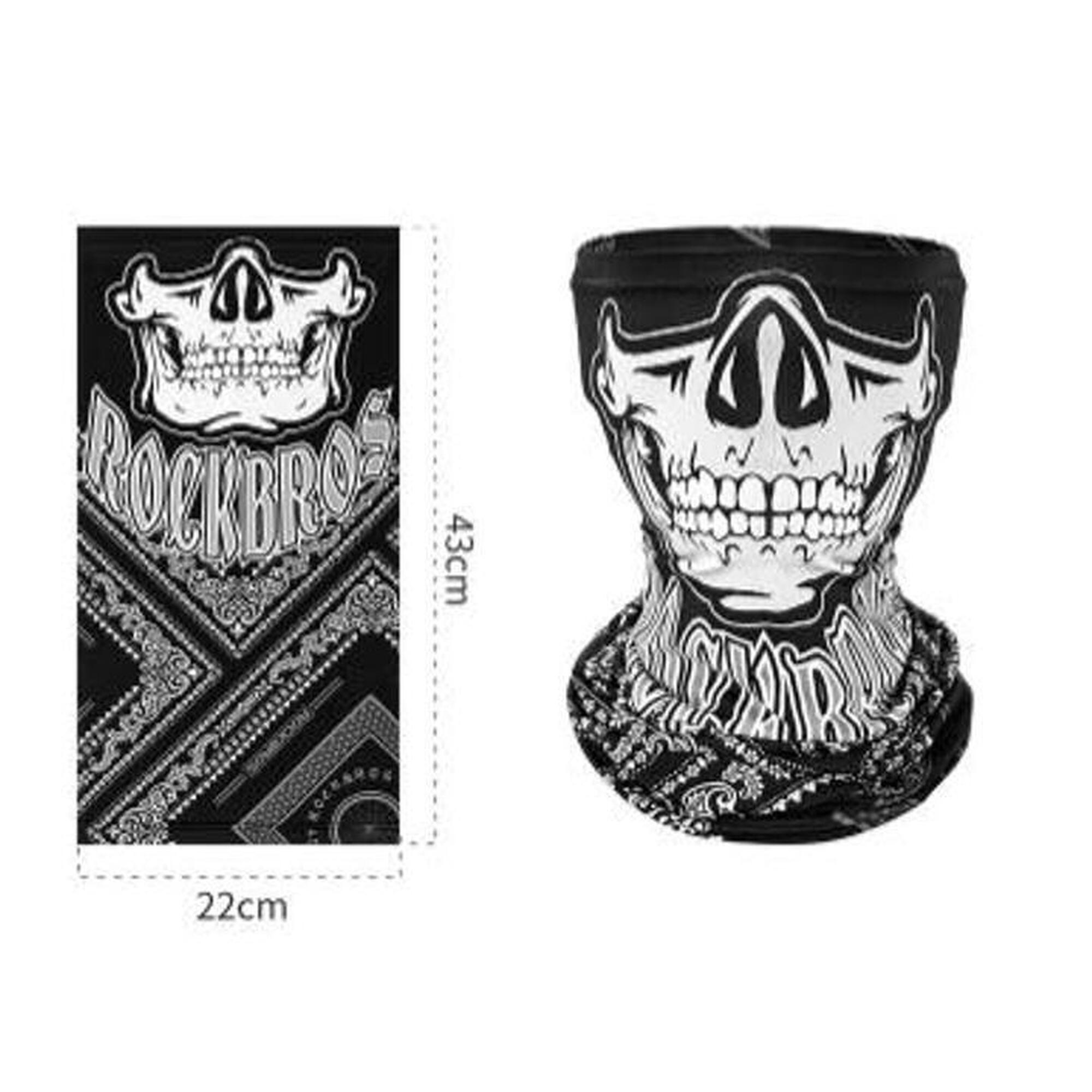 Cagulă biciclete de oras multifuncțională Craniu Negru