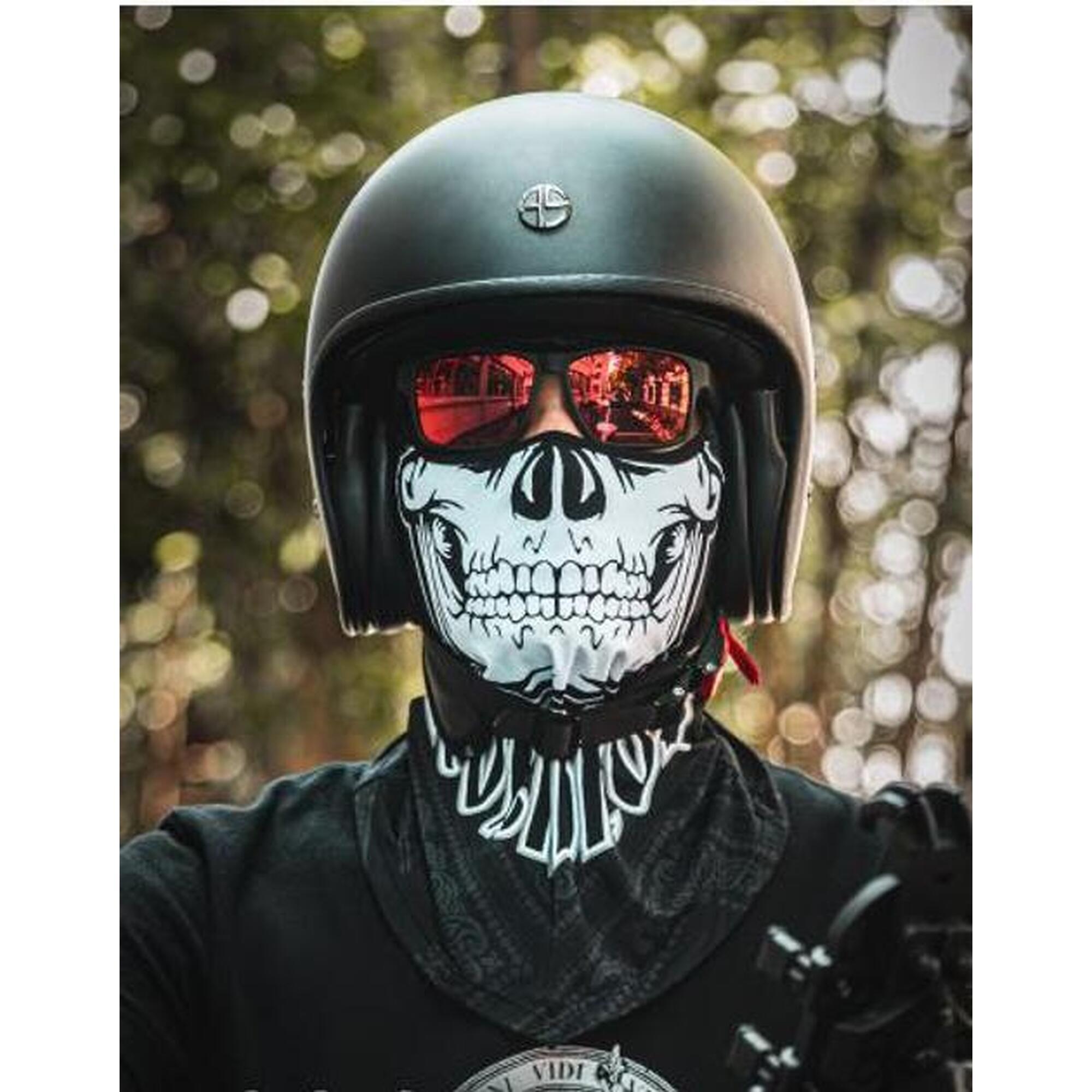 Cagulă biciclete de oras multifuncțională Craniu Negru