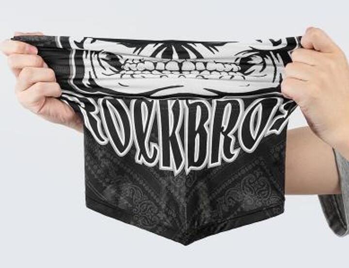 Balaclava Multifuncional ROCKBROS Crânio - Preto 7/7