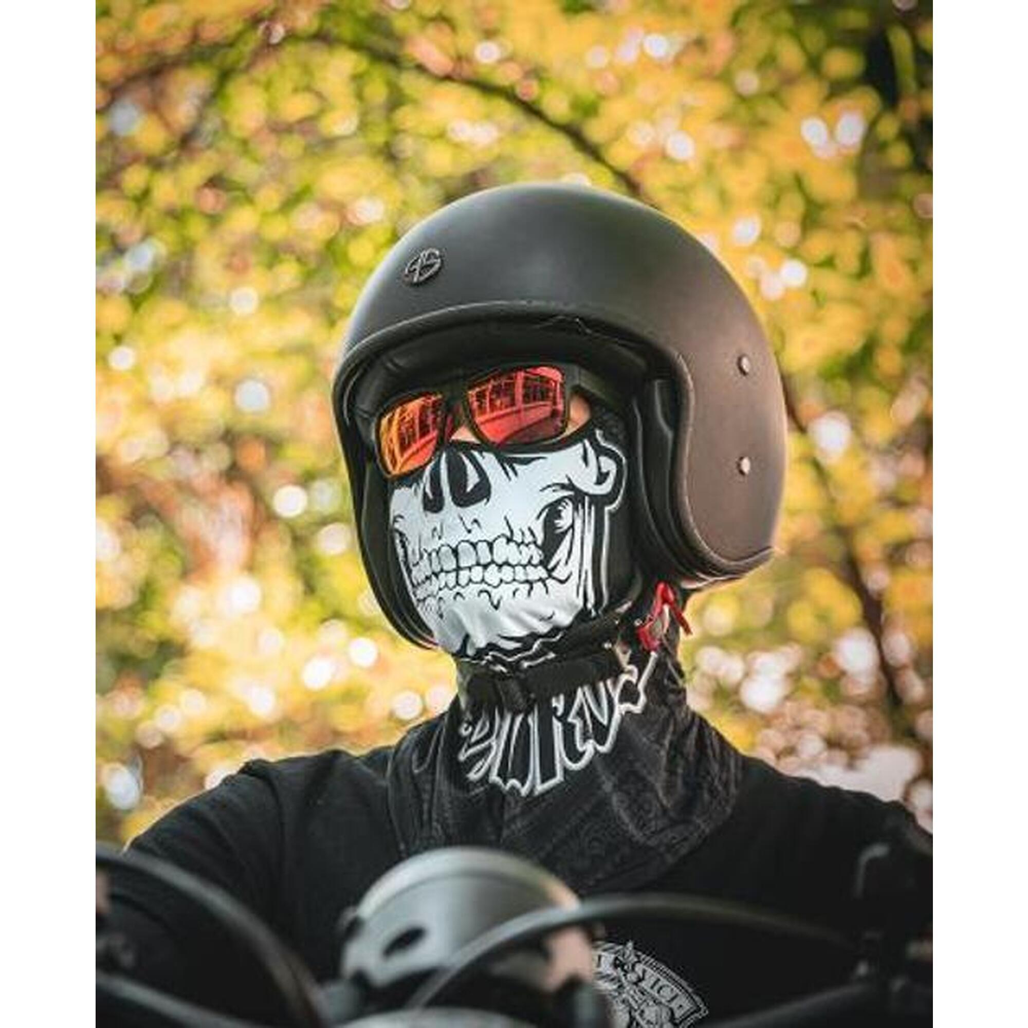 Cagulă biciclete de oras multifuncțională Craniu Negru