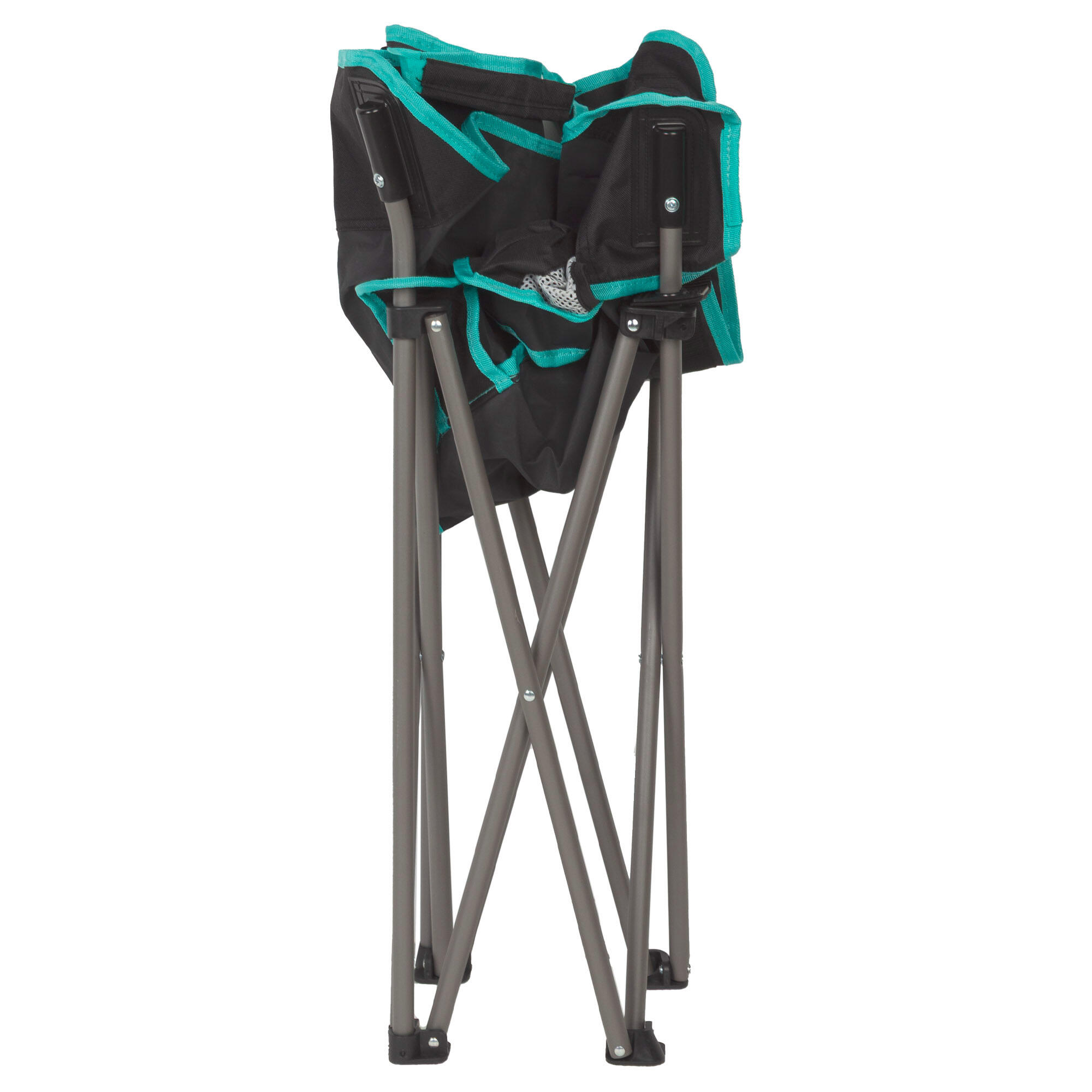 Aktive Chaise de camping pliante 50x65x38 cm avec porte-gobelet, noire 7/7