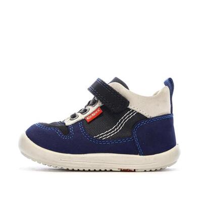 Kickers Bottillon Alte Blu Navy per Ragazzo